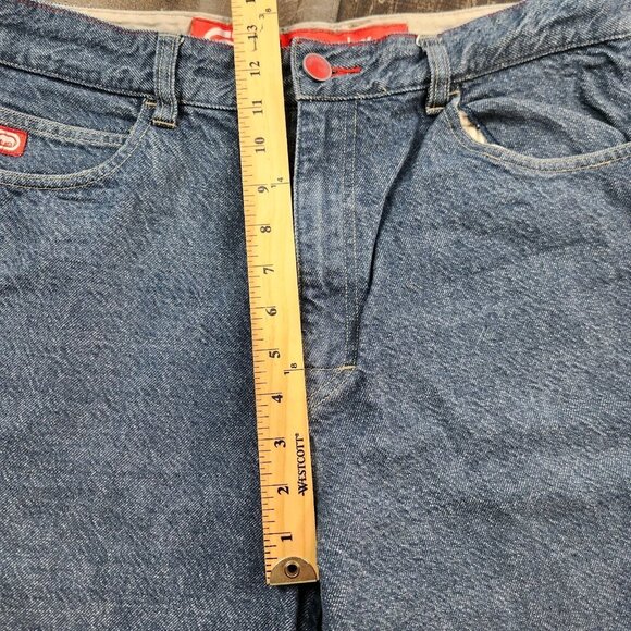 Vintage Ecko size 36 Denim Carpenter Jean Shorts Baggy Y2k Hip Hop - Picture 8 of 9